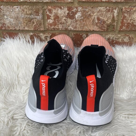 Size 10.5 - Nike React Phantom Run Flyknit 2 Black Team Orange - Picture 4 of 9